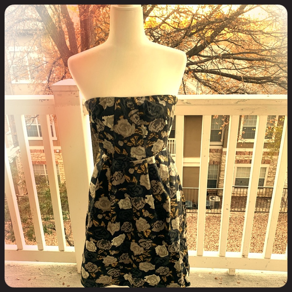 J Crew Strapless Empire waist baby doll dress